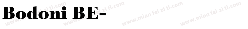 Bodoni BE字体转换
